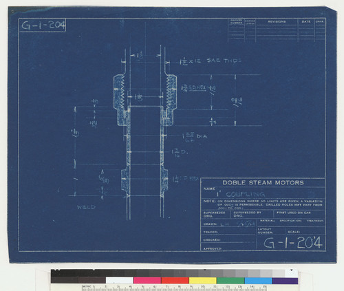 1" Coupling, 1928