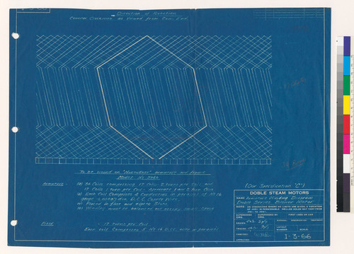 Armature Winding Diagram Doble Series Blower Motor, 1931