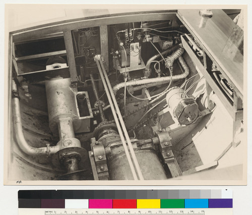 Henschel boat engine assembly, installed view