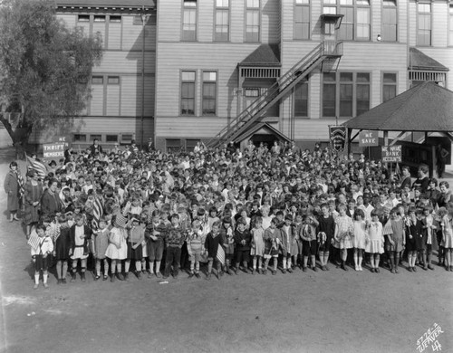 Washington Street School group, view 2
