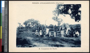 Fula women grinding grain, Ouagadougou, Burkina Faso, ca.1900-1930