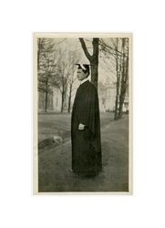 Henry Isidore Dockweiler in cap and gown, circa 1910s