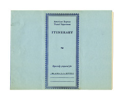 Itinerary for Mr. and Mrs. Isidore B. Dockweiler, June 3, 1930