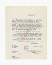 Letter from Gill Richardson to Jeanne Dockweiler, March 27, 1942