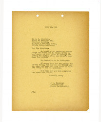 Letter from J. C. Humphreys to G. D. Robertson, July 14, 1942