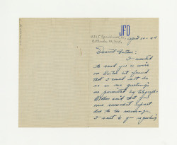 Letter from Jeanne Dockweiler to Isidore B. Dockweiler, April 10, 1944