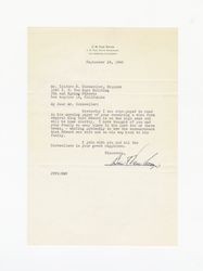 Letter from J. B. Van Nuys to Isidore B. Dockweiler, September 19, 1945