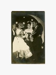 Roy Newbert, Mary Dockweiler Young, Nellie Newbert, and William K. Young probably at Bachelor's Ball, 1936