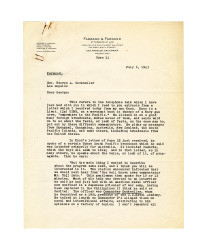 Letter from George E. Farrand to George A. Dockweiler, July 6, 1943