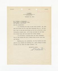 Letter from E. F. Barton to Isidore B. Dockweiler, December 19, 1941