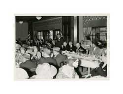 Isidore B. Dockweiler at a banquet