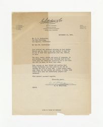 Letter from G. D. Robertson to Isidore B. Dockweiler, September 13, 1945