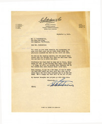 Letter from G. D. Robertson to Isidore B. Dockweiler, September 4, 1945