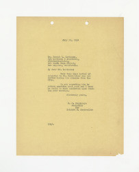 Letter from J. C. Humphreys to Joseph L. Lewinson, July 22, 1942