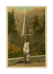 Mary Dockweiler and William K. Young on honeymoon along the Columbia River, 1921