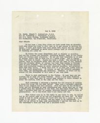 Letter from John F. Dockweiler to Edward Vincent Dockweiler, May 5, 1942