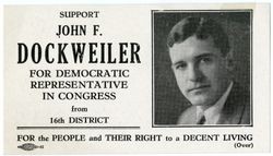 Support John F. Dockweiler for Democratic representative in congress from 16th district