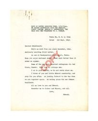 Letter from Edward V. Dockweiler to his wife Jeanne Dockweiler, September 3, 1943