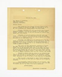 Letter from Isidore B. Dockweiler to Jeanne Dockweiler, February 21, 1942