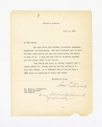 Letter from George E. Farrand to Henry I. Dockweiler, July 10, 1942