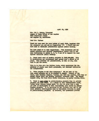 Letter from Frederick C. Dockweiler to Mrs. Don E. Basham, April 29, 1952