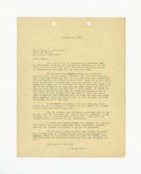 Letter to Jeanne Dockweiler, January 31, 1947