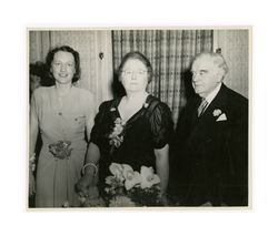 Isidore B. Dockweiler and two women, circa 1930s