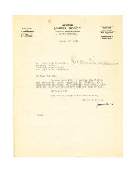 Letter from Joseph Scott to Isidore B. Dockweiler, August 23, 1946