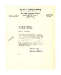 Letter from Anne Bouton to Isidore B. Dockweiler, October 9, 1939