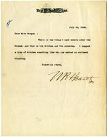 Letter from William Randolph Hearst to Julia Morgan, July 30, 1922