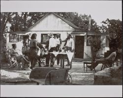 Redwood Rangers having drinks at the O'Connors Ranch, Sonoma County, California, September 29, 1946