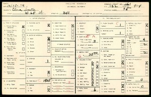 WPA household census for 341 WEST 65TH STREET, Los Angeles County