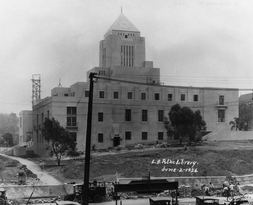 LAPL Central Library construction, view 91
