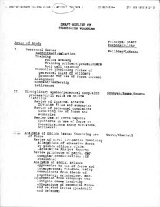 Commission meetings: overview and summary of Commission workplan, 1991-04-17 - 1991-04-22