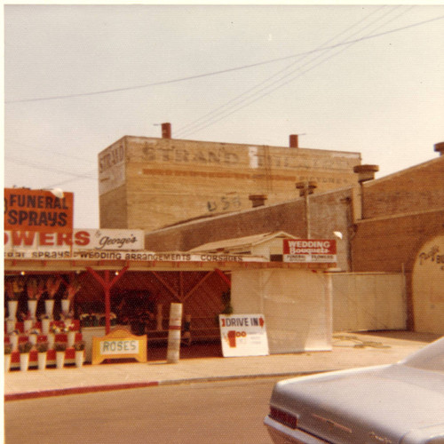 Former Strand Theatre and George's Flowers, East Los Angeles, California