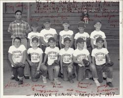 Minor League Baseball Champions 1957 team photo