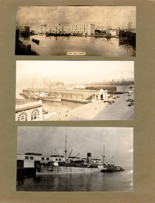 [Three photos of piers]