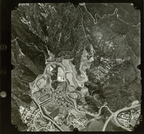 Aerial photograph of Pepperdine University's Malibu campus, 1978