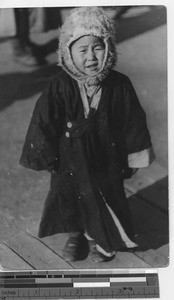 A Korean child at Fushun, China, 1938