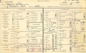 WPA household census for 689 E VERNON, Los Angeles