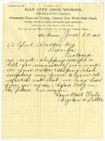 Letter from Bigelow & Little to Alfred Walker, June 20, 1885