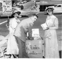 League of Women Voters Members Ruth Leschohier and Joy Berry, Circa 1950's