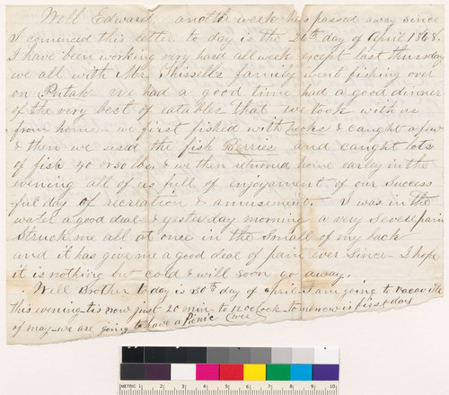 Letter to J.E. from William J. Pleasants