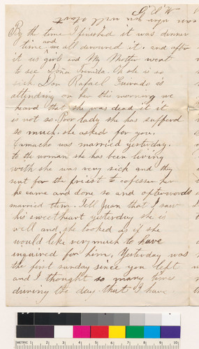 Letter to J.E. from Mary