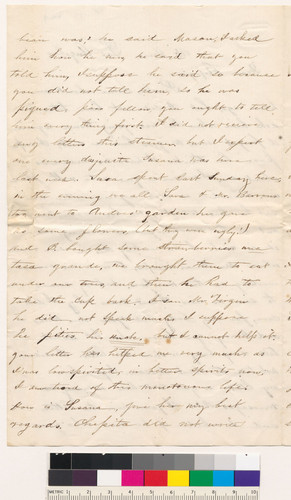 Letter to Adelina from Juanita Wolfskill