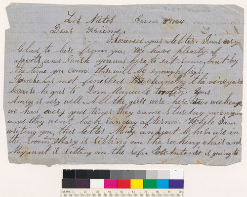 Letter to J.E. from Isabella Carpenter