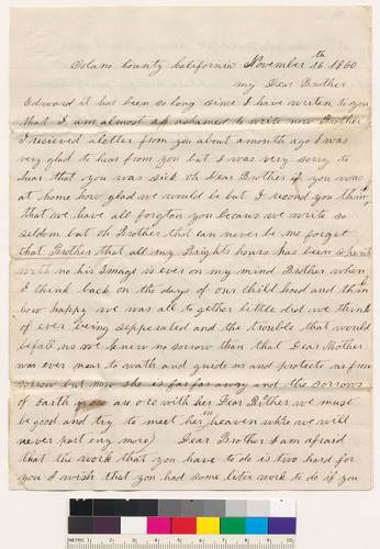 Letter to J.E. from Lucy Pleasants