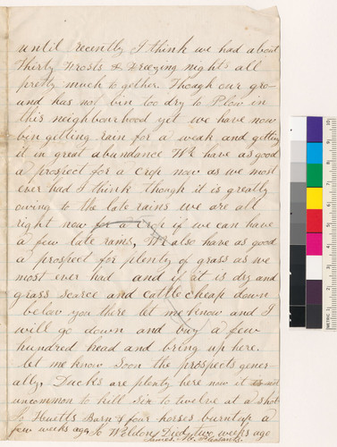 Letter to J.E. from his father