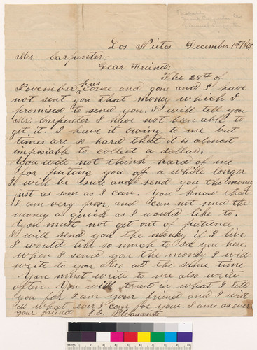 Letters from J.E. and Mary to her uncle