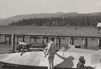 Speedboat at Lake Tahoe (detail)